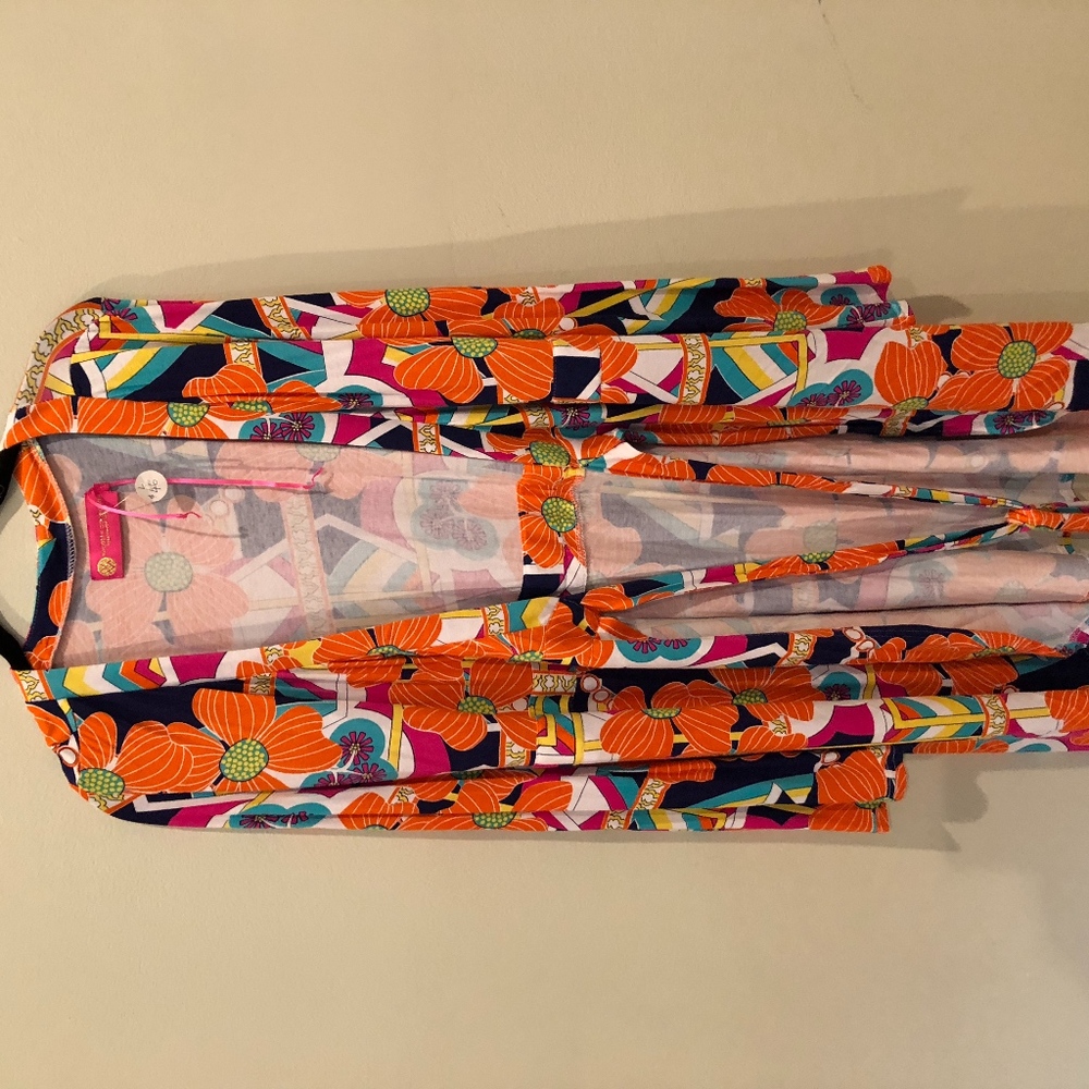 floral wrap tie dress